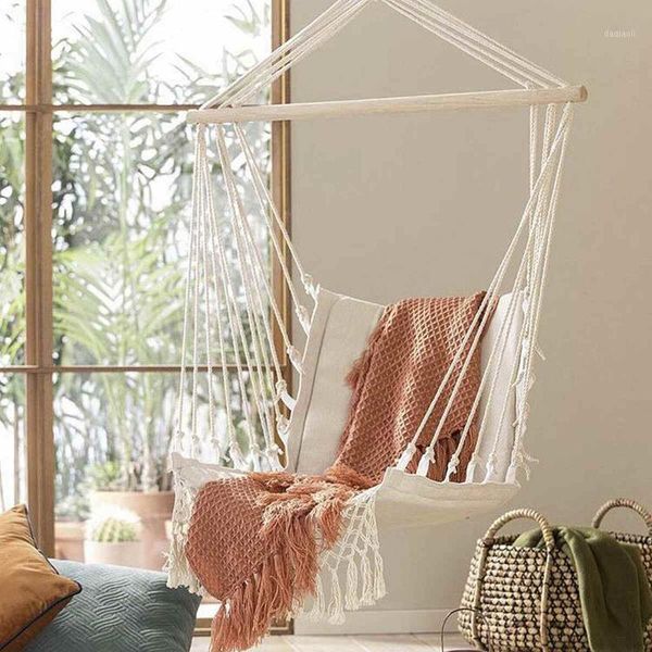 

hammock garden hang rope lazy chair swinging outdoor indoor furniture hanging rope chair swing seat bed travel camping1