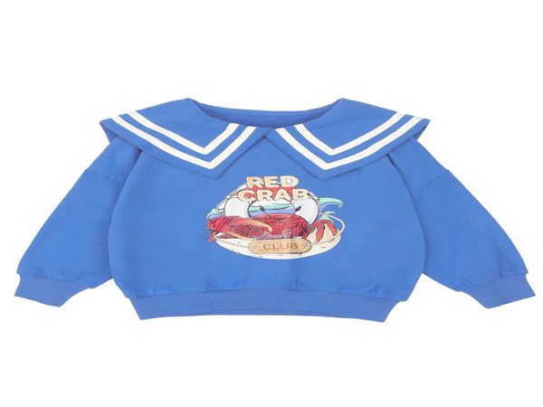 

мальчик хлопок sailor воротник тонкий свитер весной и осенью моды big boy младенца длинным рукавом верхней одежды детский одежды bbydmm, Blue