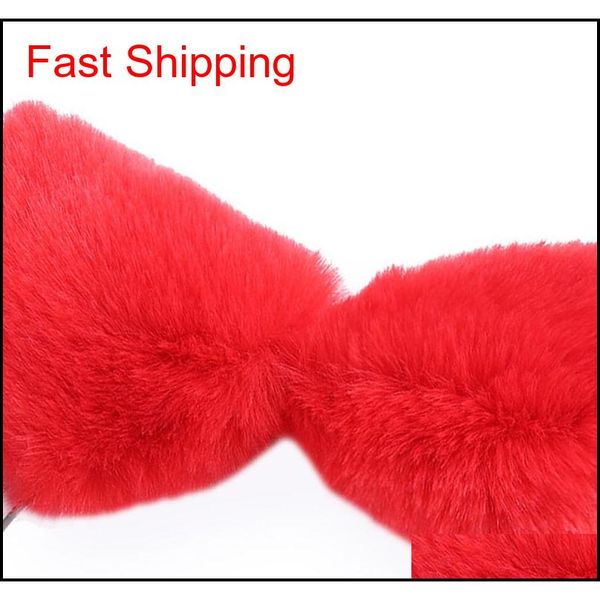 

cute sale women fox ear headbands fashion children hair accessories plush fox cat ears hair qylegc mj_fashion, Silver