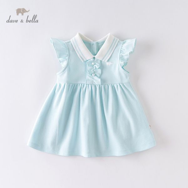 

dbj14036 dave bella summer baby girl's princess ruched solid dress children fashion party dress kids infant lolita clothes t200709, Red;yellow
