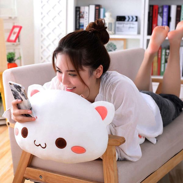 

cute cat massage plush toy pillow large kitten baby doll girl gift