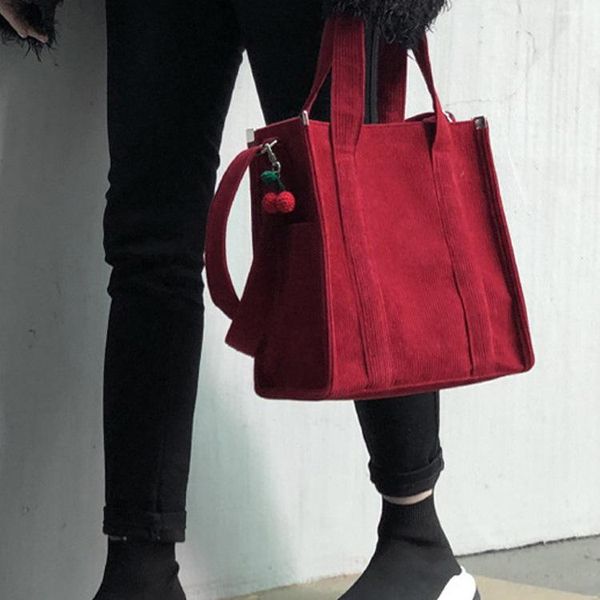 

2020 new fashion corduroy handbag women handbag shoulder bag messenger bag
