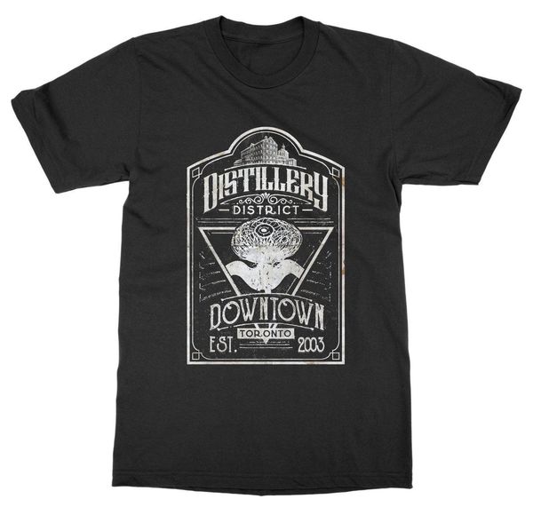 

new men's distillery district торонто t-shirt онтарио канада город hood six tdot cn tower tee shirt спорта толстовка с капюшоном толстовка