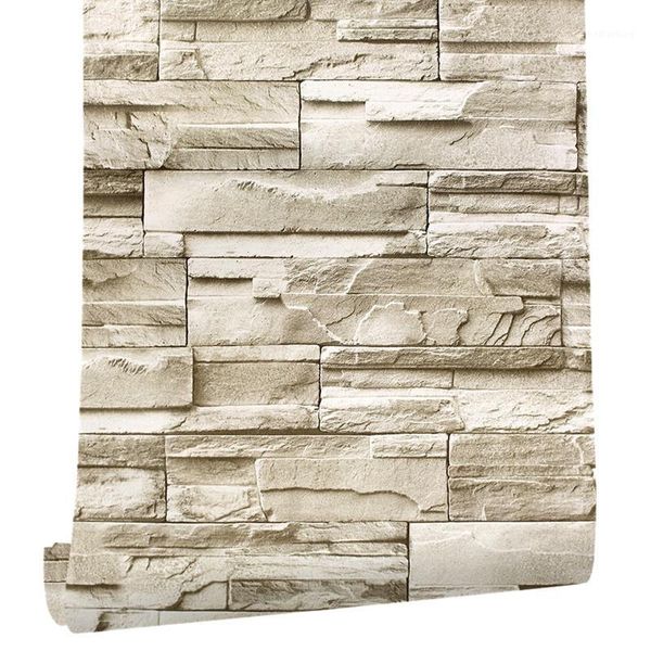 

wallpapers 6m 3d brick rock sticker paper self adhesive wallpaper furniture wall stickers1