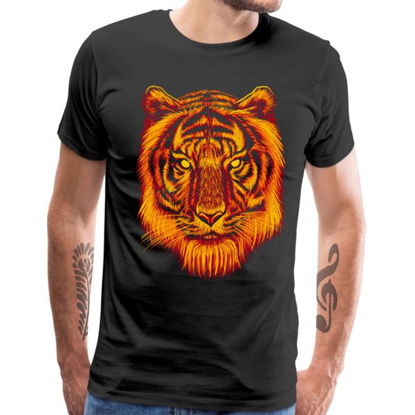 

fire tiger t shirt men streetwear animal printing short sleeve t shirts classic autumn summer tees sport hooded sweatshirt hoodie