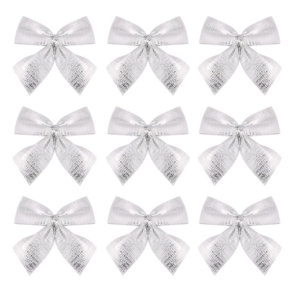 

24pcs рождество прицепные банты ленты елочных для дома рождественский подарок луки для крафта украшение брошь pin декор bbybrh