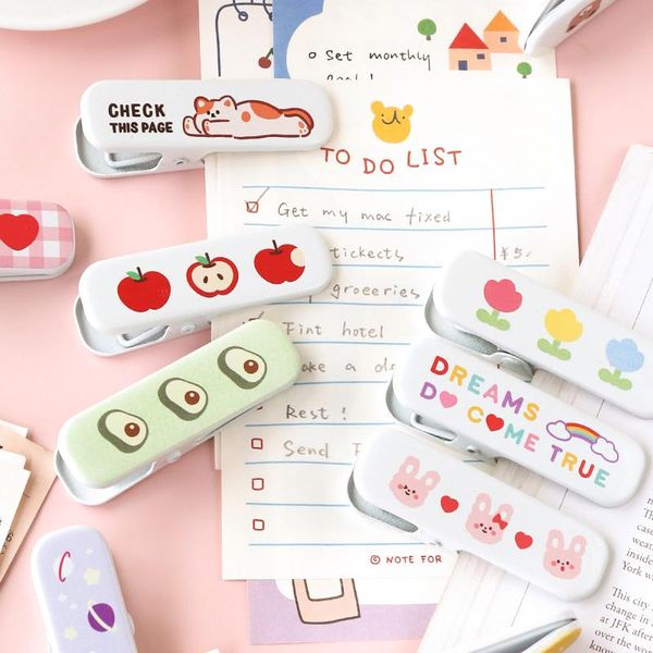 

12 kawaii binder clips metal plan clip clips blessing animal flower clips office decoration supplies school stationery bbyrxg lipper