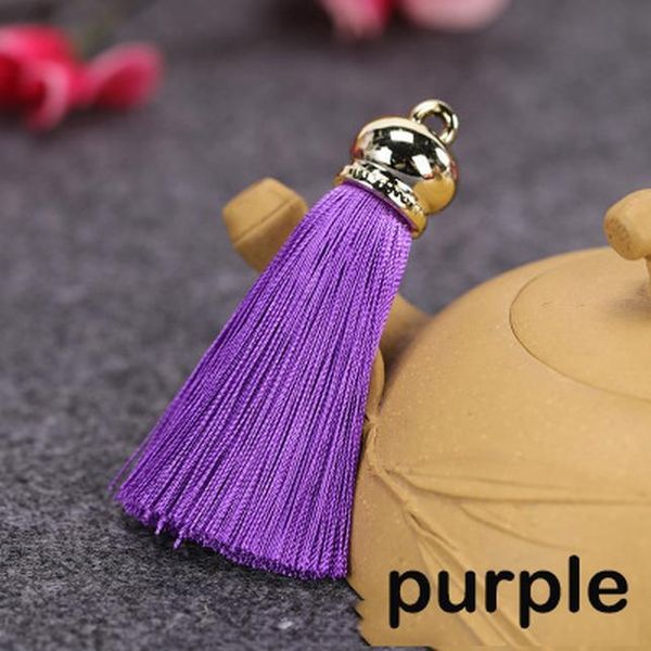 

36pcs lot 70mm silk tassels earrings accessories diy craft tassel for curtain jewelry findings keychain cellphone straps pendant h bbykod