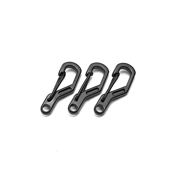 

50pcs multifunction mini d-type hanging buckle key chain quick hook carabiner edc portable tool keychain outdoor sma qylcqa