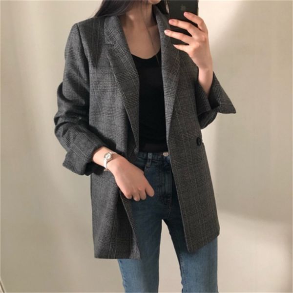 

2021 new new kong style small female thin section net red retro chic suit jacket 7m6j, White;black