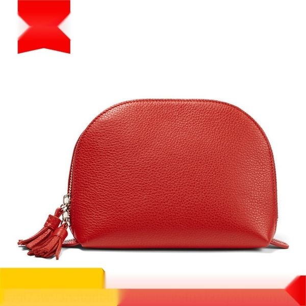 

fs0bv leather zipper pu portable waterproof shell storage nfag jewelry genuine leather hand customized storage bag women's cosmetic bag