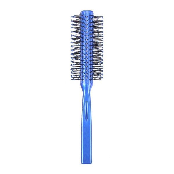 

beauty curly hair comb eco-friendly cylinder roll hair brush haircare massage soft teeth comb barber styling brand wmtvsr, Silver