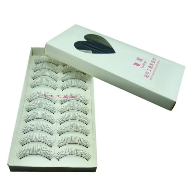 

false eyelashes fashion 10 pairs makeup handmade long lashes sparse