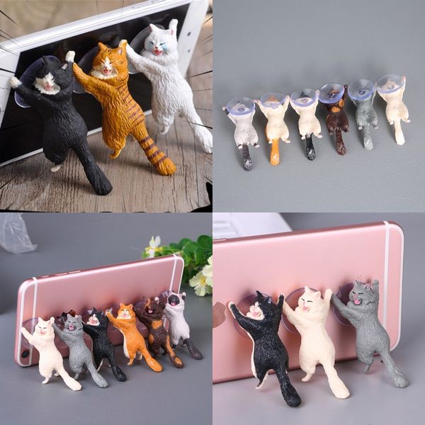 

sucker mobile phone holder with suction cup cute animal model suckers stand lazy man desktrestle vavious colors 1 4hc b2