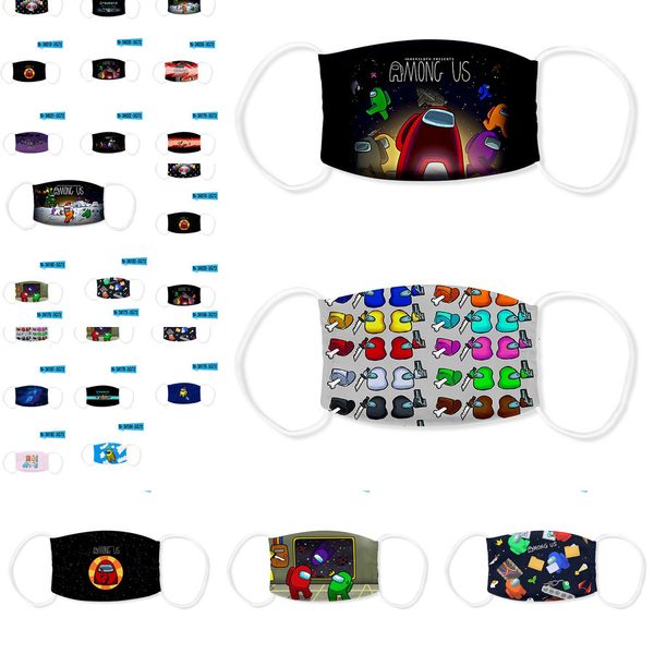 

us mouth 17 game anti-haze styles face among mask children reusable washable dust-proof protection kids cosplay moutletoi78