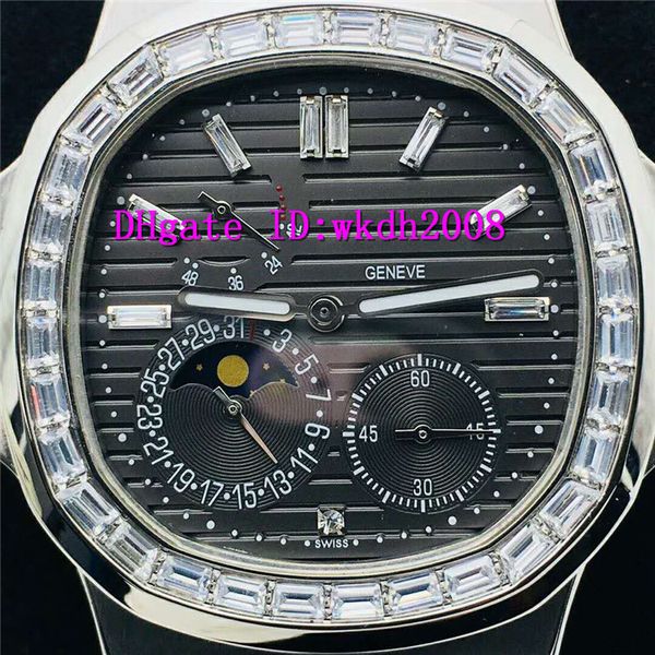 

ppf v2 nautilus 5724 спортивные часы дата фазы луны алмазный мужские часы swiss 324sc автоматическая резервная механическая мощность дисплея, Slivery;brown