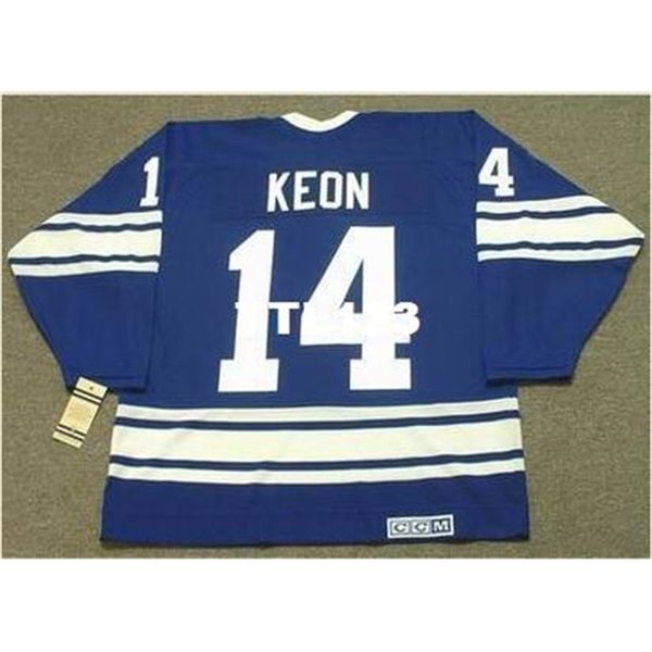 

121s #14 dave keon toronto maple leafs 1967 ccm vintage away hockey jersey or custom any name or number retro jersey, Black
