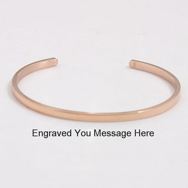 

br stainless steel letters customized mantra bangle bracelet 20 pcs/lot 3.2mm, Black