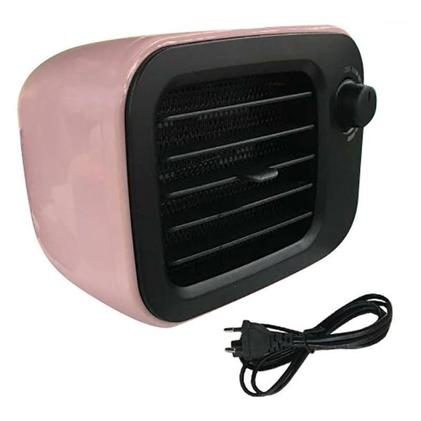 

home heaters portable deskheater fan mini office ptc air heater-eu plug pink1