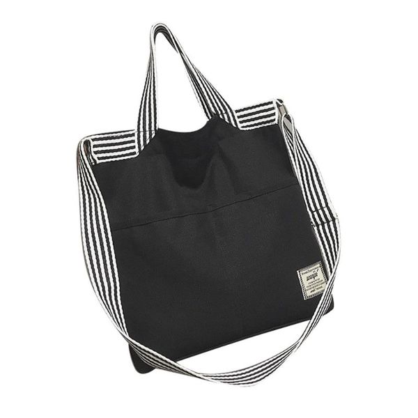 

2020 fashion durable women student canvas single shoulder bag shopping tote check plaid female flax canvas shopping bags