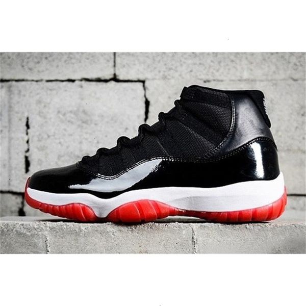 

men concord high 45 11s platinum tint cap and gown kids basketball shoes gym red bred space jumpman 11 sports sneakers trainers, Black