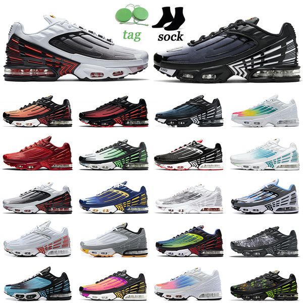 

tn plus 3 tuned running shoes tns iii women mens trainers sneakers volt glow obsidan crimson red parachute hyper violet men sports chaussure