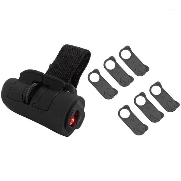 

1x bluetooth version wireless finger ring optical mini mouse & 6 pack webcam cover slide ultra thin1