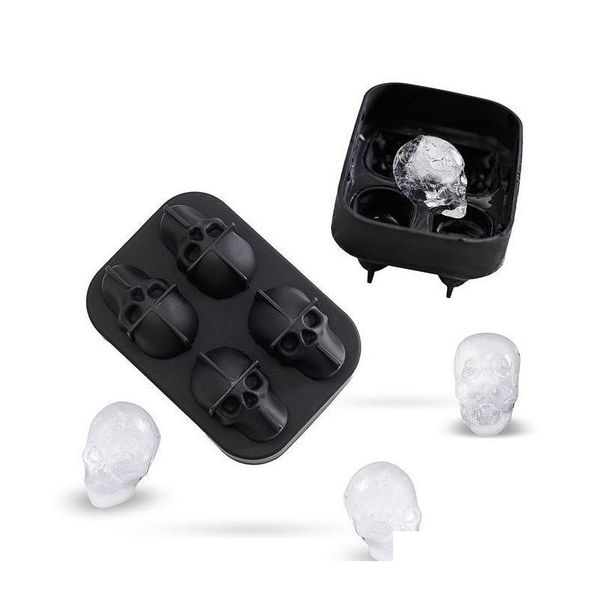 

cavity skull head 3d mold skeleton skull form wine cocktail ice sile cube tray bar accessories candy mould w jlljba loveshop01