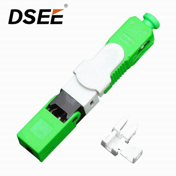

fiber optic equipment 20-100pcs ftth esc250d sc apc and upc single-mode quick connector sm fast