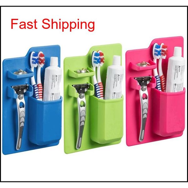 

soft silicone bathroom organizer mighty toothbrush holder bathroom suck on mirror toothpaste shaver organizer storage box 0grhz