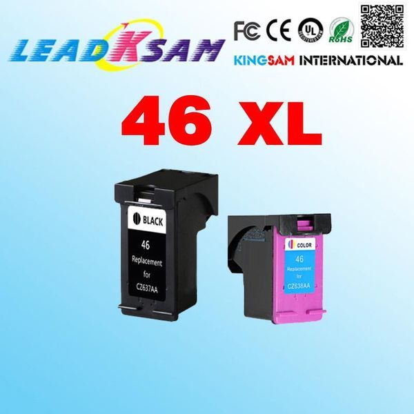 

ink cartridges leadksam cartridge replace for 46 compatible 46xl deskjet 2021 2520hc inkjet printer1