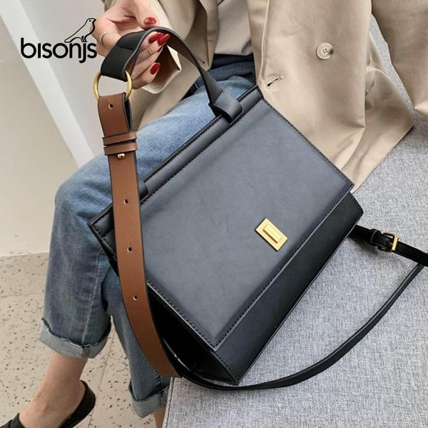 

bisonjs vintage stone pattern women shoulder bags 2020 winter handbag women trend brand handbags and purses female crossbody bag