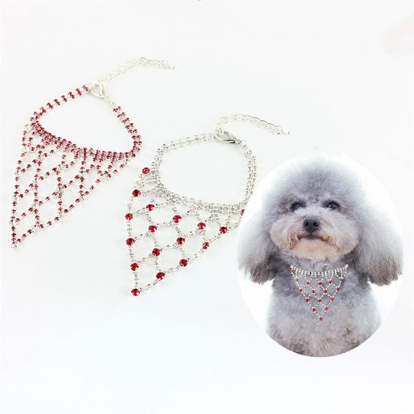 

bling rhinestone saliva towel pet accessories cat and dog accessories pet collar leashes for dogs s m l jewelry pet dog supplies