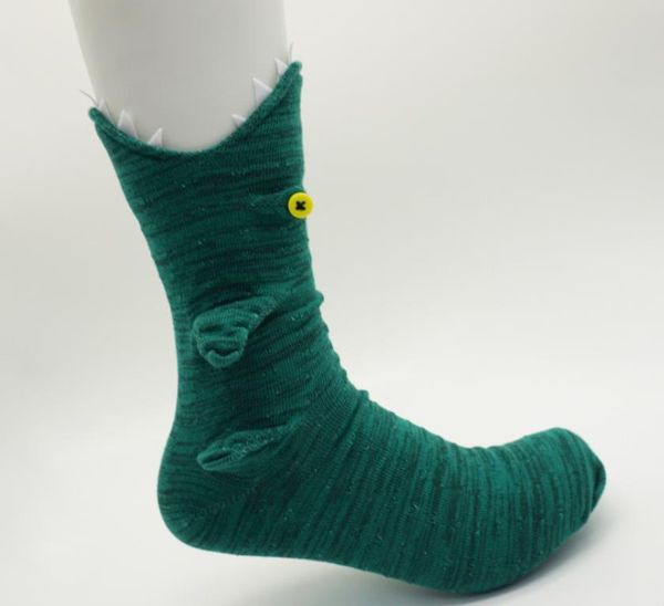 Neuartige Stricksocken, Hai, Alligator, Dinosaurier, Drache, Fisch, modische Bodensocken, warme Heimstrümpfe für Damen und Herren, ausgefallene Geschenke