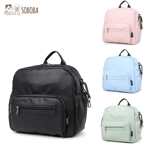 

soboba diaper bag for newborn baby solid multi-functional waterproof maternity changing bag for baby care stroller bag fashion 201021