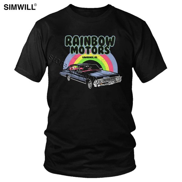 

men classic rainbow motors unique antique car tee short sleeve print crew neck regular fit sport hooded sweatshirt hoodie men t shirt