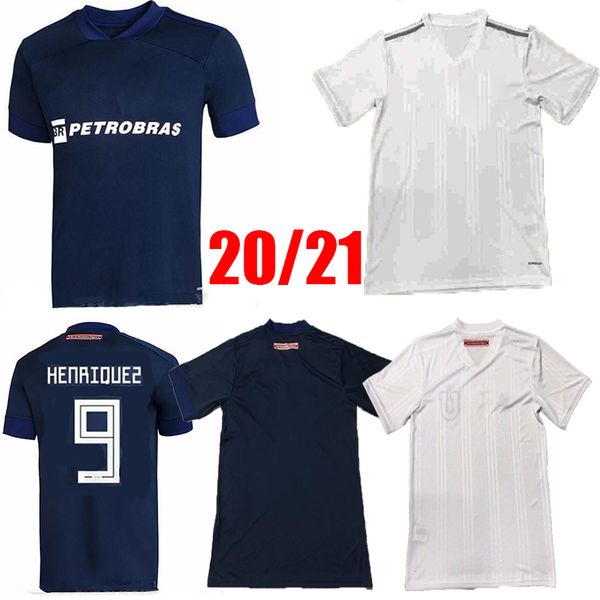 

new 2020 2021 club universidad de chile home away soccer jersey oroz henriquez beausejour 20 21 men football shirt, Black
