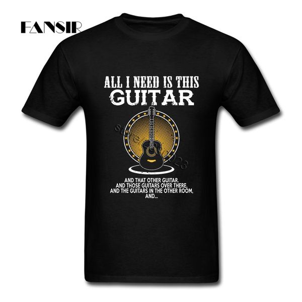 

all i need is this guitar short sleeve t shirt new shirt o-neck men's t-shirt for team sport hooded sweatshirt hoodie