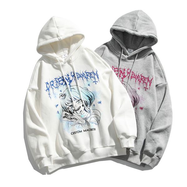 

2021 anime sal hoodie male and female plus fall yabi style 3pio, Black