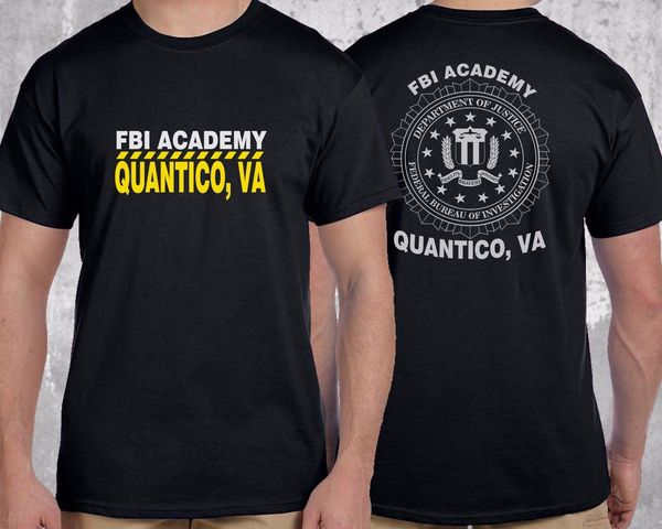 

2019 summer t-shirts for men funny short sleeve cotton t-shirts fbi academy quantico va policeurban t shirts sport hooded sweatshirt hoodie