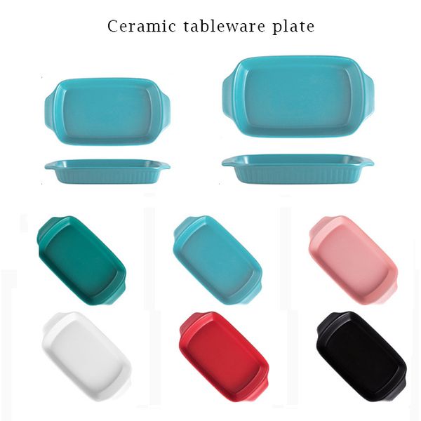 

ceramic bakeware baking binaural bakeware microwave oven tableware