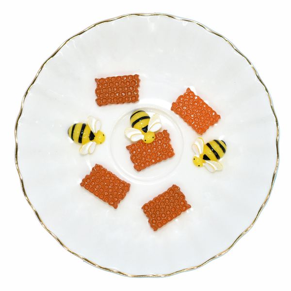 

honeycomb shaped miniature mold cute flatback diy resin for gadern micro landscape decoration 122047
