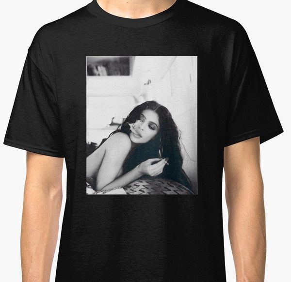 

kylie jenner smoking men's black tees shirt clothing t shirt summer style men t shirt sport hooded sweatshirt hoodie
