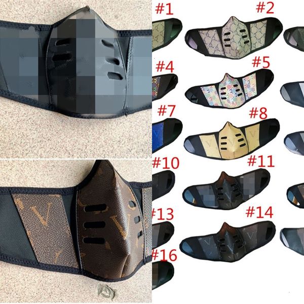 

fashion factoryfbsbpu leather mask dustproof breathable face comfortable men women washable mouth cover outdoor sports p