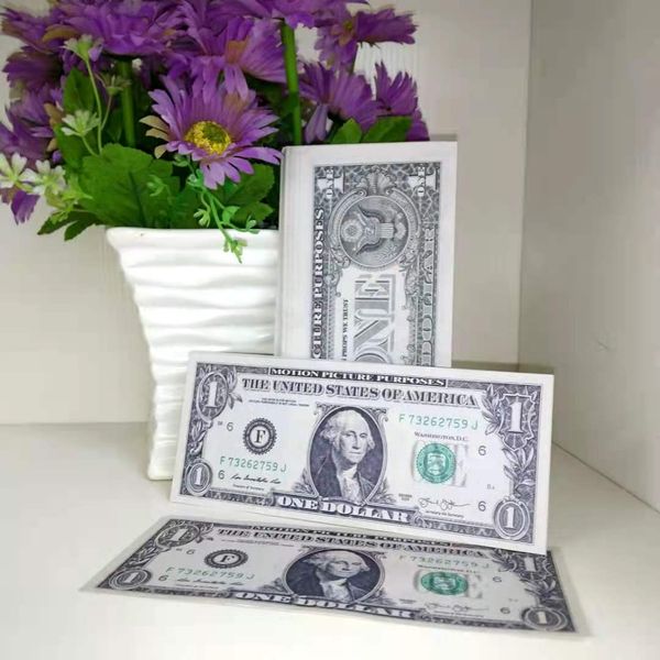

us dollars wholesale pretend money 1 dollars copy bank notes paper money mv shooting stage funny money