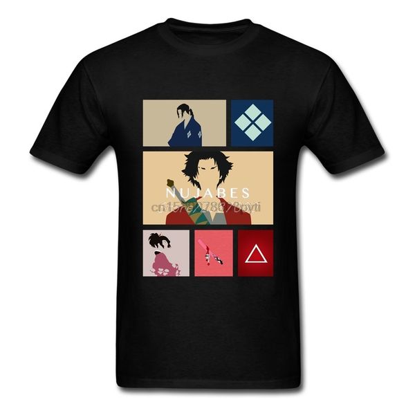 

samurai champloo anime t shirt short sleeve mens t shirts fashion new xxxl clothes for men sport hooded sweatshirt hoodie