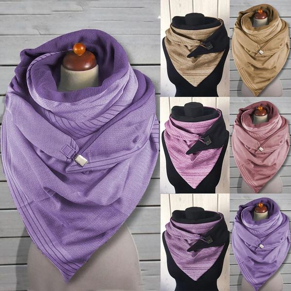 

halloween women printing scarf fashion retro female winter multi-purpose shawl button scarf windproof multi-purpose fashion new, Blue;gray