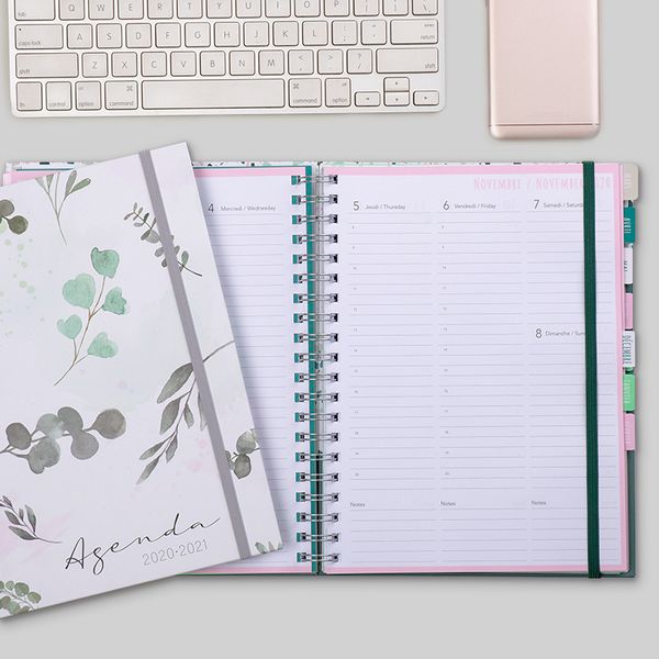 

a4 agenda 2020 2021 notebooks and journals kawaii sprial daily notepad diary weekly planner for school office supplies skechbook
