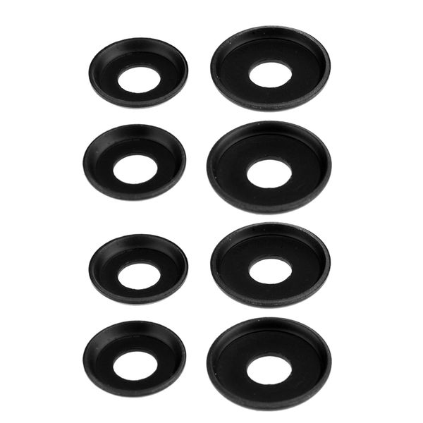 

8 pcs replacement longboard / skateboard bushings washers- skateboard parts - black