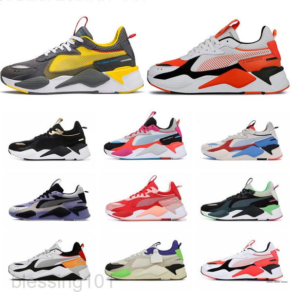 

casual shoes rs-x fuchsia purple red blast bright peach rs x women men chaussures zapatos transformers trophy mens trainer sports bt11, Black